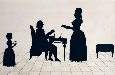 Silhouettes of Monsieur and Madame Roland and their Daughter, Eudora
